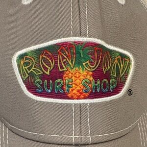 Ron Jon Surf Shop Taupe Cap with Colorful Pineapple Patch